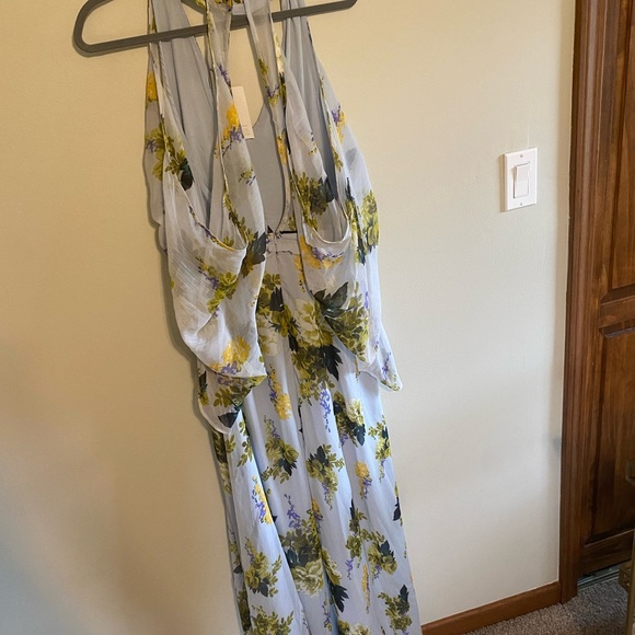 ASOS Tall Floral Maxi Dress - Open Shoulder, size 8 Tall - Picture 4 of 6